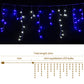 20M Christmas Lights Icicle Light 800 LED Blue White Decor Jingle Jollys