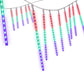 Jingle Jollys 7M Christmas Lights Shower Light 288 LED Icicle Falling Metor