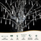 Jingle Jollys 7M Christmas Lights Shower Light 288 LED Icicle Falling Metor