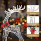 Jingle Jollys Christmas Lights 2pcs Reindeer Set Fairy Light 170 LED Decorations