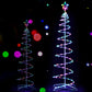 Jingle Jollys Christmas Tree 1.8m 100 RGB LED Rope Lights Xmas Trees Decoration