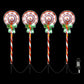 Jingle Jollys 4 PCS Christmas Lights Path Ground Light Garden Decorations 68 LED