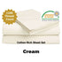 Accessorize 1100TC Cotton Rich Sheet Set Cream King