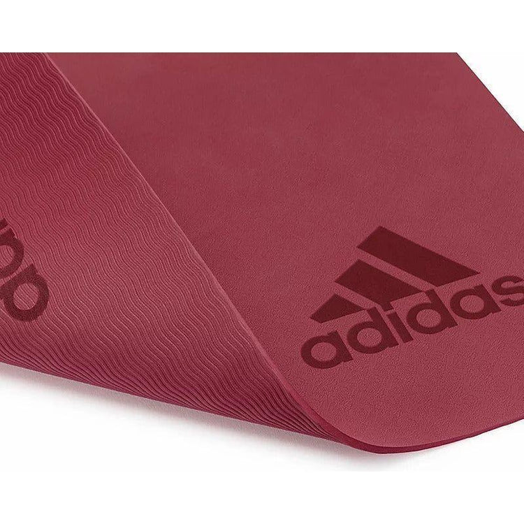 Adidas Premium Yoga Mat 5mm Exercise Training Floor Gym Fitness Pilates - Mystery Ruby