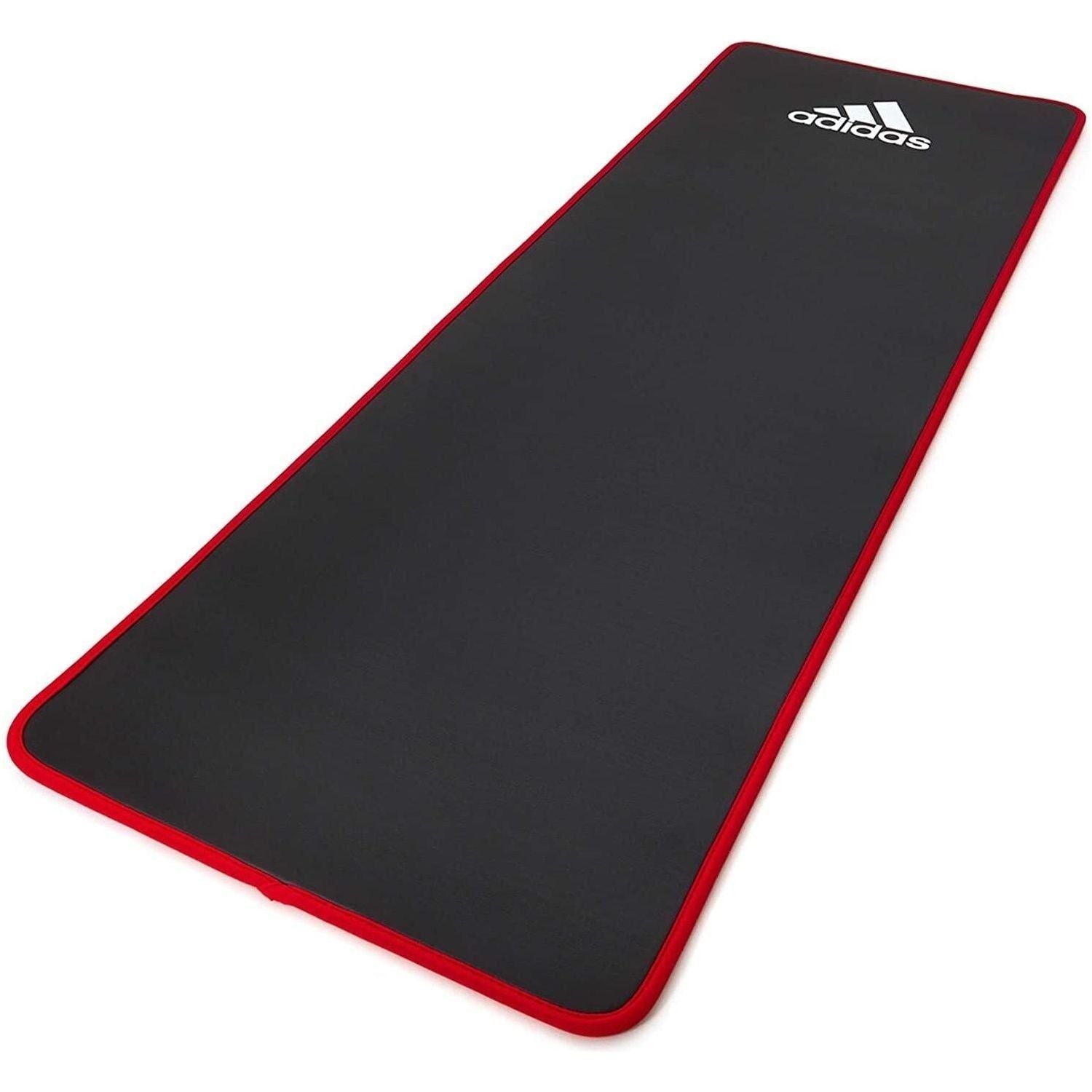 Adidas Training 10mm Exercise Floor Mat Gym Thick Yoga Fitness Judo Pilates - Black/Red