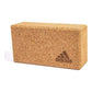 Adidas Yoga Cork Block Home Gym Fitness Exercise Pilates Tool Brick - Brown