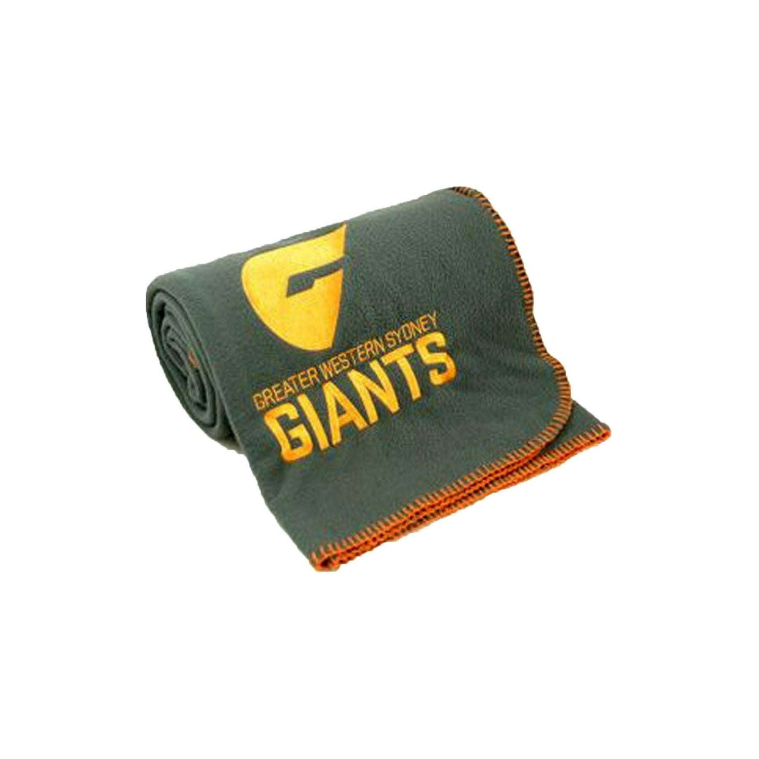 AFL Licensed Polar Fleece Throw GWS Giants Embroidered - Magdasmall