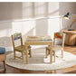 Airplane Design Kids Wooden Table Chairs Set - Magdasmall