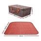 Alfresco 4 Person Picnic Basket Wicker Picnic Set Outdoor Insulated Blanket