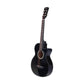 ALPHA 38 Inch Wooden Acoustic Guitar Black