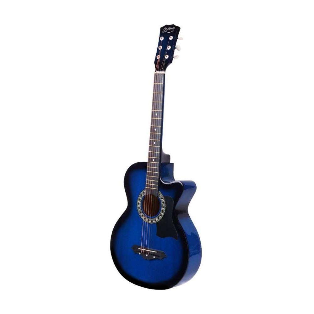 ALPHA 38 Inch Wooden Acoustic Guitar Blue