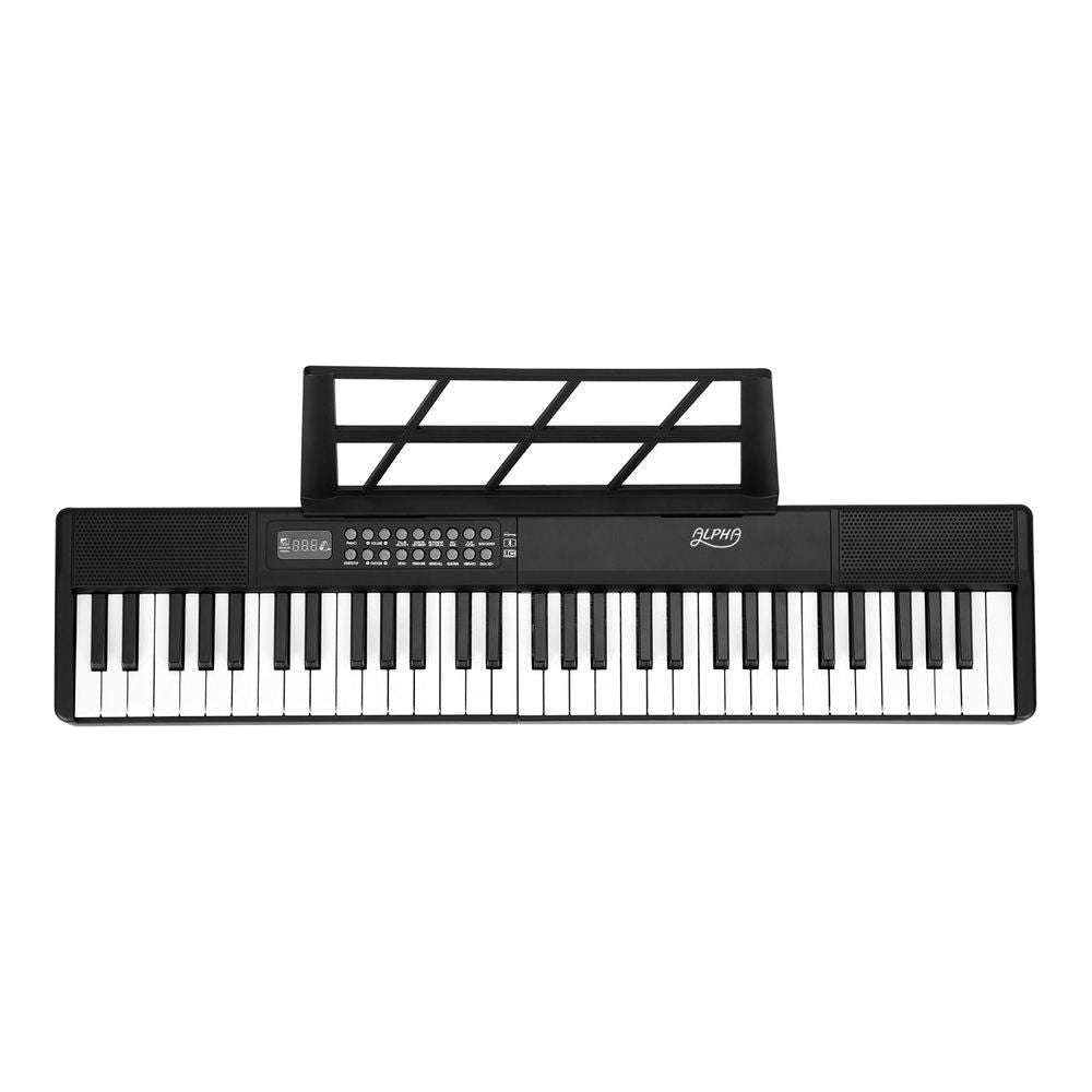 Alpha 61 Keys Foldable Electronic Piano Keyboard Digital Electric w/ Carry Bag