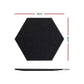 Alpha Acoustic Foam 12pcs 35x30x0.9cm Soundproof Absorption Panel Adhesive Black