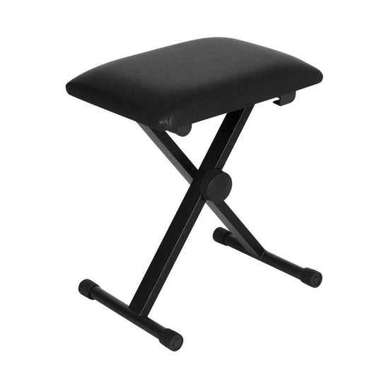 Alpha Piano Stool Adjustable Height Keyboard Seat Portable Bench Chair Black