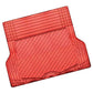 ALUMINIUM LOOK 1-Piece Boot Mat - RED [Rubber/Aluminium Look]