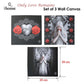 Anne Stokes Set of 3 Only Love Remains Wall Canvas