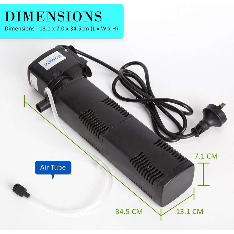 Aquarium Submersible Filter Pond Pump 1600L/H 35W 2.5m