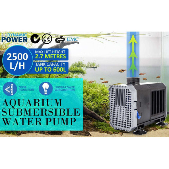 Aquarium Submersible Pond Water Pump 2500L/H 45W 2.7m