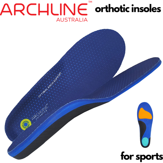 Archline Active Orthotics Full Length Arch Support Pain Relief - For Sports &amp; Exercise - L (EU 43-44)