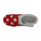 ARCHLINE Orthotic Slippers CLOSED Back Scuffs Moccasins Pain Relief - Red Polka Dots - EUR 41 (Womens 10 US)