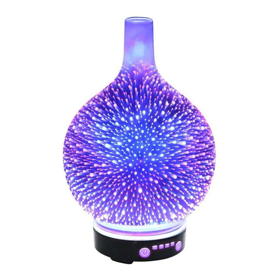 Aroma Diffuser 3D LED Light Oil Firework Air Humidifier 100ml