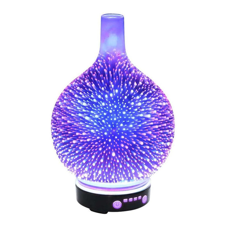 Aroma Diffuser 3D LED Light Oil Firework Air Humidifier 100ml