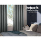 Artiss 2X Blockout Curtains Blackout Window Curtain Eyelet 300x230cm Grey Shine - Magdasmall