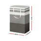 Artiss 2X Laundry Basket Hamper Foldable White Grey