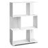 Artiss 3 Tier Zig Zag Bookshelf - White - Magdasmall