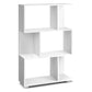 Artiss 3 Tier Zig Zag Bookshelf - White - Magdasmall