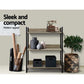 Artiss Bookshelf Display Shelves Metal Bookcase Wooden Book Shelf Wall Storage - Magdasmall