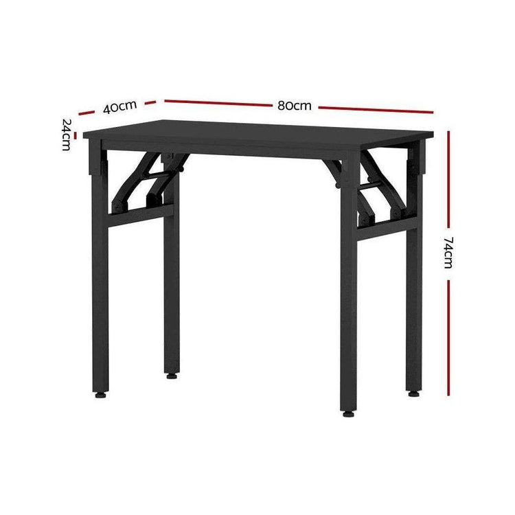 Artiss Computer Desk Foldable Balck 80CM