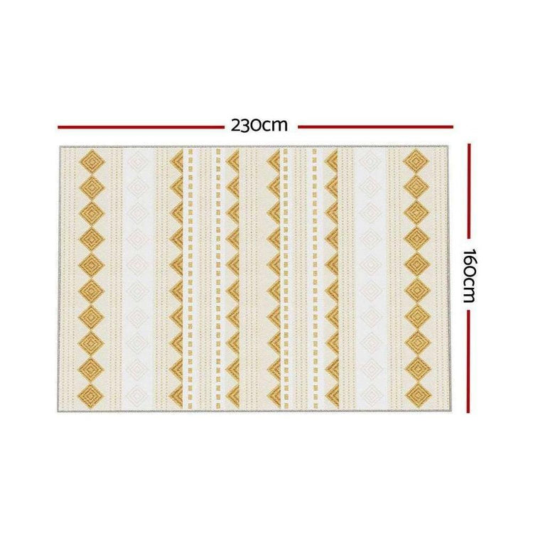 Artiss Floor Rugs 160x230cm Washable Area Mat Large Carpet Soft Short Pile Ella