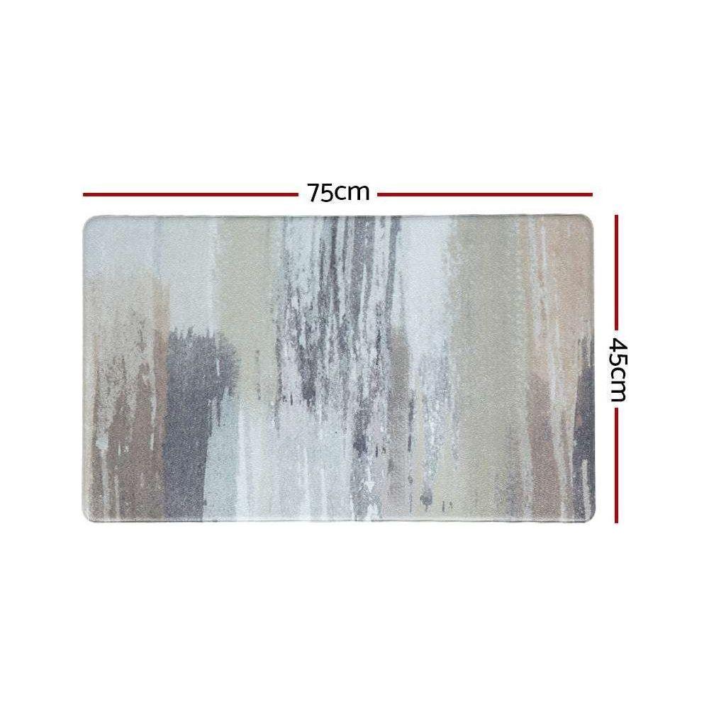 Artiss Kitchen Mat 45x75cm PVC Floor Rug Carpet Non-slip Lydia