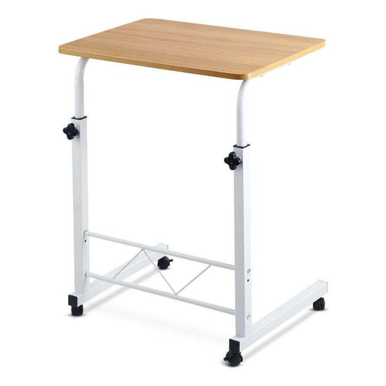 Artiss Laptop Desk Table Adjustable 60CM Light Wood