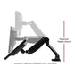 Artiss Monitor Arm Gas Spring Dual Desk Mount Screen Holder