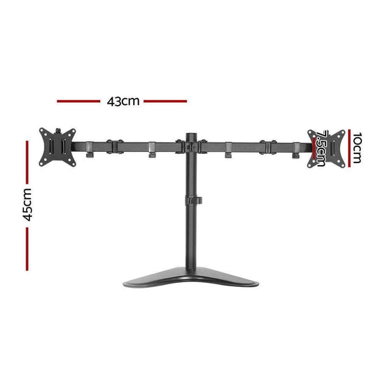 Artiss Monitor Arm Stand Dual Black