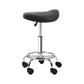 Artiss Salon Stool Saddle Swivel Chair Black