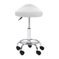 Artiss Salon Stool Saddle Swivel Chair White