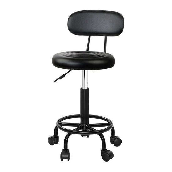 Artiss Salon Stool Swivel Chair Backrest