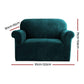 Artiss Sofa Cover Couch Covers 1 Seater Velvet Agate Green