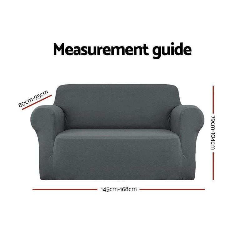 Artiss Sofa Cover Couch Covers 2 Seater Stretch Grey