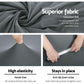 Artiss Sofa Cover Couch Covers 2 Seater Stretch Grey