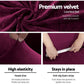 Artiss Sofa Cover Couch Covers 2 Seater Velvet Ruby Red