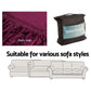 Artiss Sofa Cover Couch Covers 2 Seater Velvet Ruby Red
