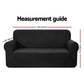 Artiss Sofa Cover Couch Covers 3 Seater High Stretch Black