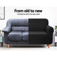 Artiss Sofa Cover Couch Covers 3 Seater High Stretch Black