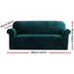 Artiss Sofa Cover Couch Covers 3 Seater Velvet Agate Green