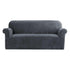 Artiss Sofa Cover Couch Covers 3 Seater Velvet Grey