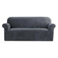 Artiss Sofa Cover Couch Covers 3 Seater Velvet Grey